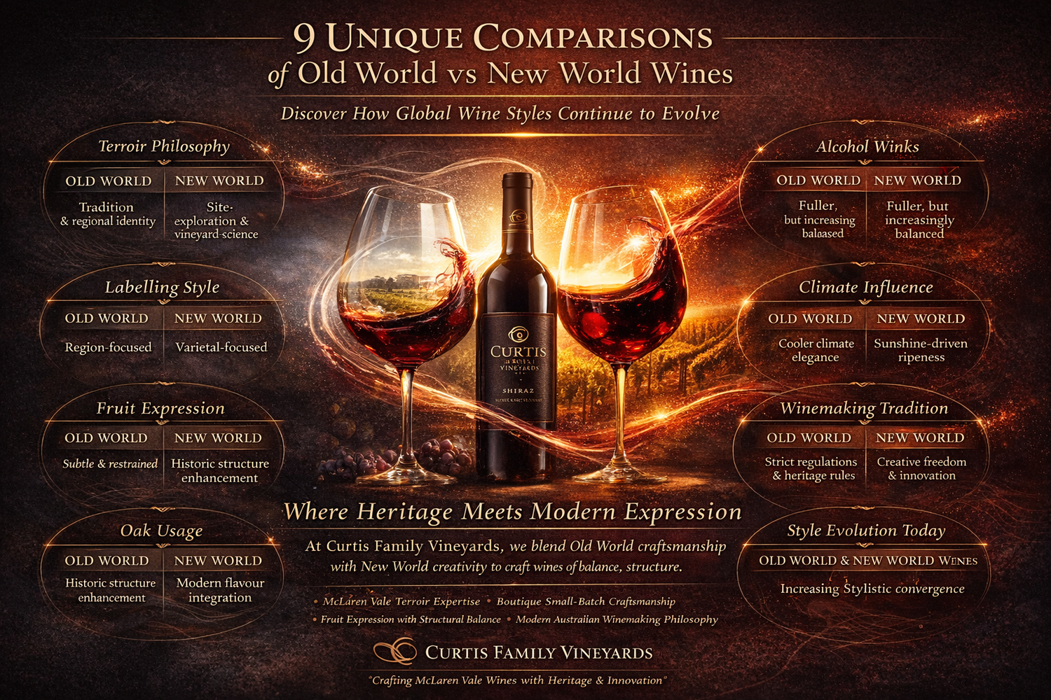 9 unique Comparisons of Old World vs. New World Wines That Will Surprise You