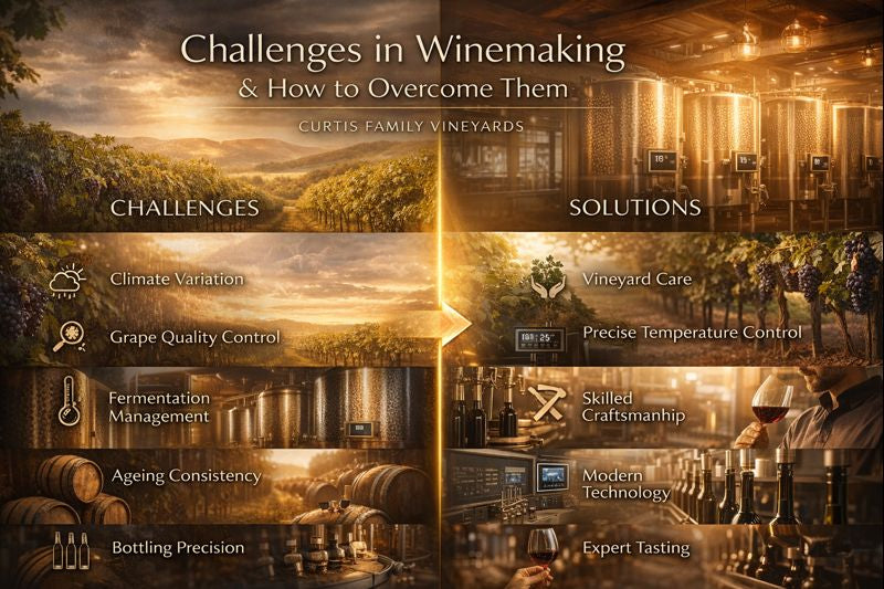 Challenges in Winemaking guide from Curtis Family Vineyards