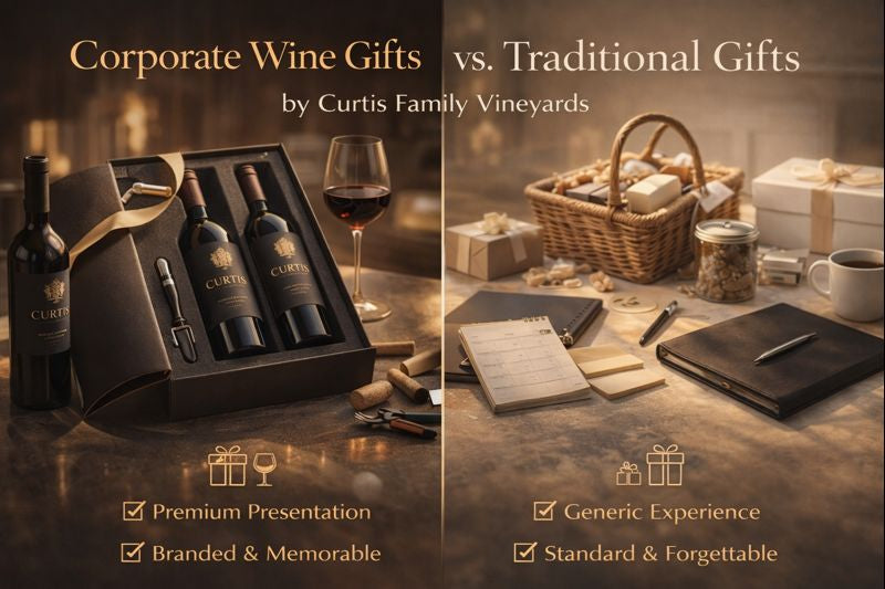 Corporate Wine Gifts vs. Traditional Gifts - Curtis family vineyards