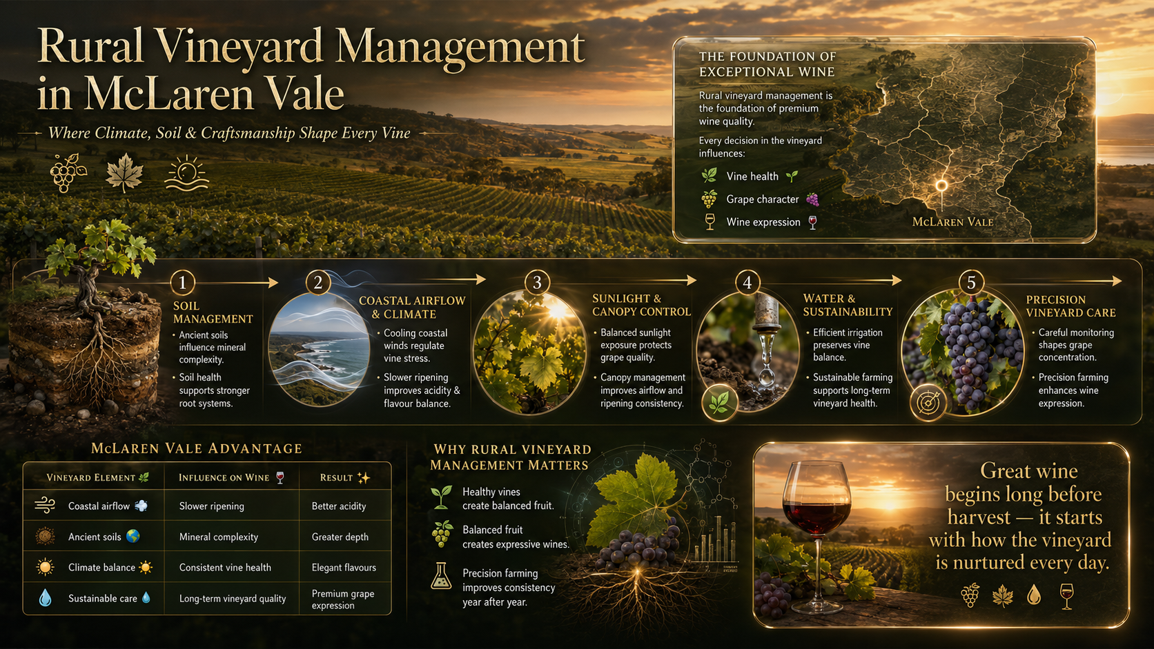 Vineyard management in McLaren Vale- curtis Family Vineyard
