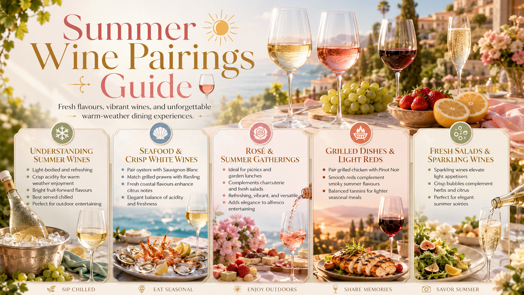 Summer wine pairings guide from Mclaren Vale - Curtis Family Vineyards