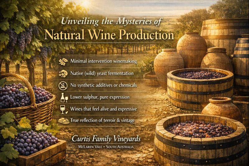 natural winemaking guide from Curtis family Vineyards
