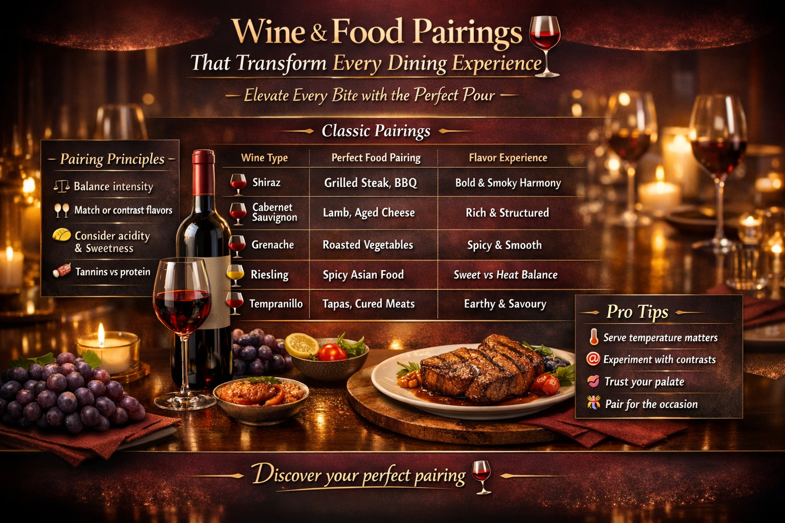 Wine and food pairing guide from Mclaren Vale - Curtis Family Vineyards