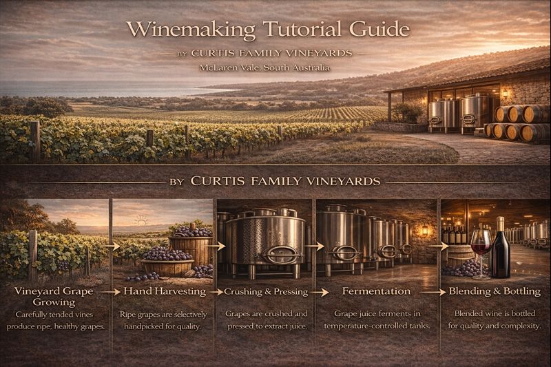 Winemaking tutorial guide from curtis family vineyards, mclaren vale
