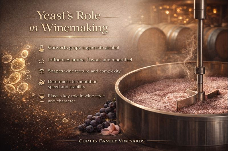 Yeast's vital role in winemaking - Curtis family vineyards