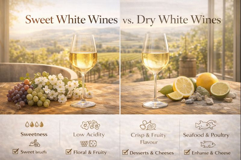 sweet white wines vs dry white wines from curtis family vineyards