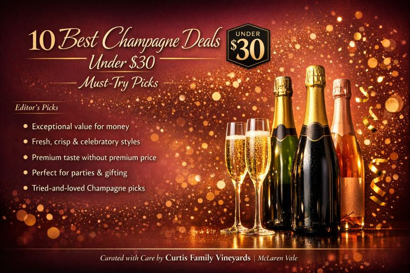 10 Best Champagne Deals Under $30 that you must try- Curtis Family Vineyards