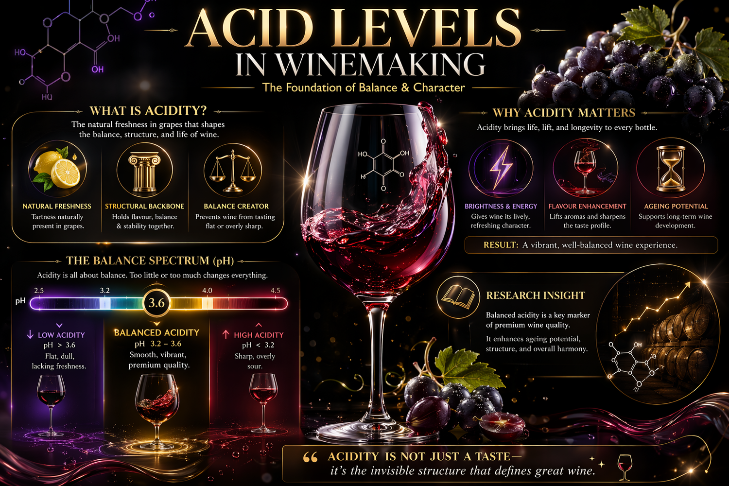 Acid Levels in Winemaking guide- Curtis Family Vineyards