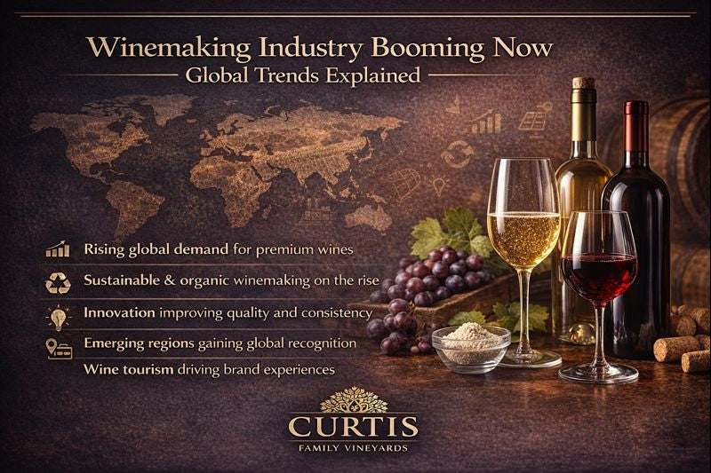 Australian Winemaking industry booming globally - Curtis Family Vineyards