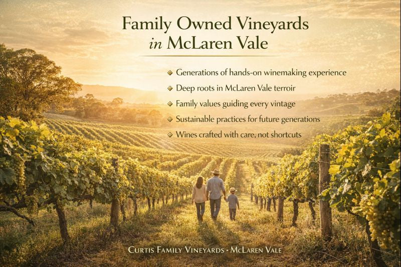 Family Owned Vineyards in McLaren Vale by Curtis Family Vineyards.