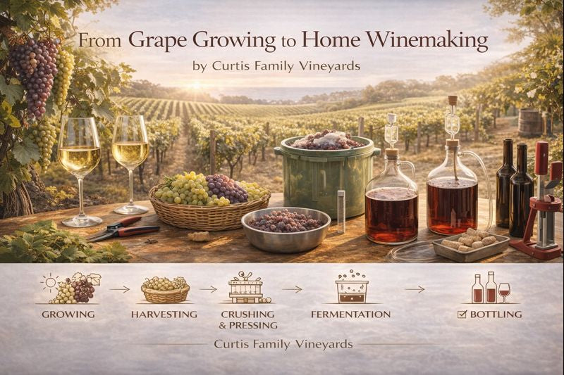 From Grape Growing to Home Winemaking guide by Curtis family Vineyards