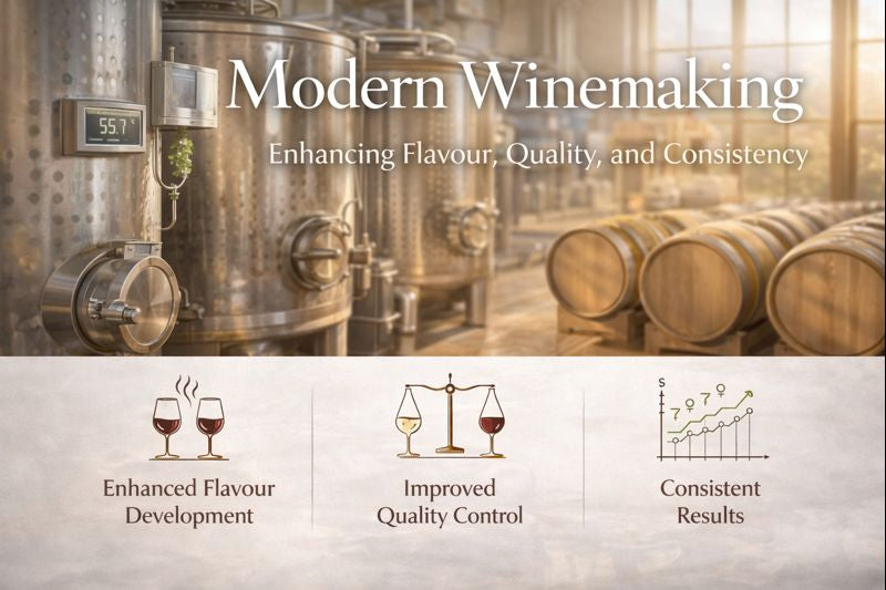 Modern Winemaking techniques at Curtis family vineyards