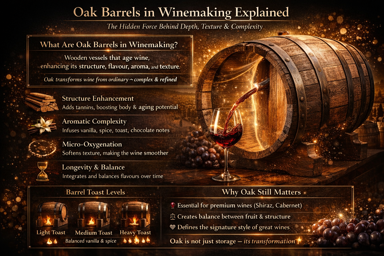 Understanding Various Oak Barrel Types and Their Role in Winemaking