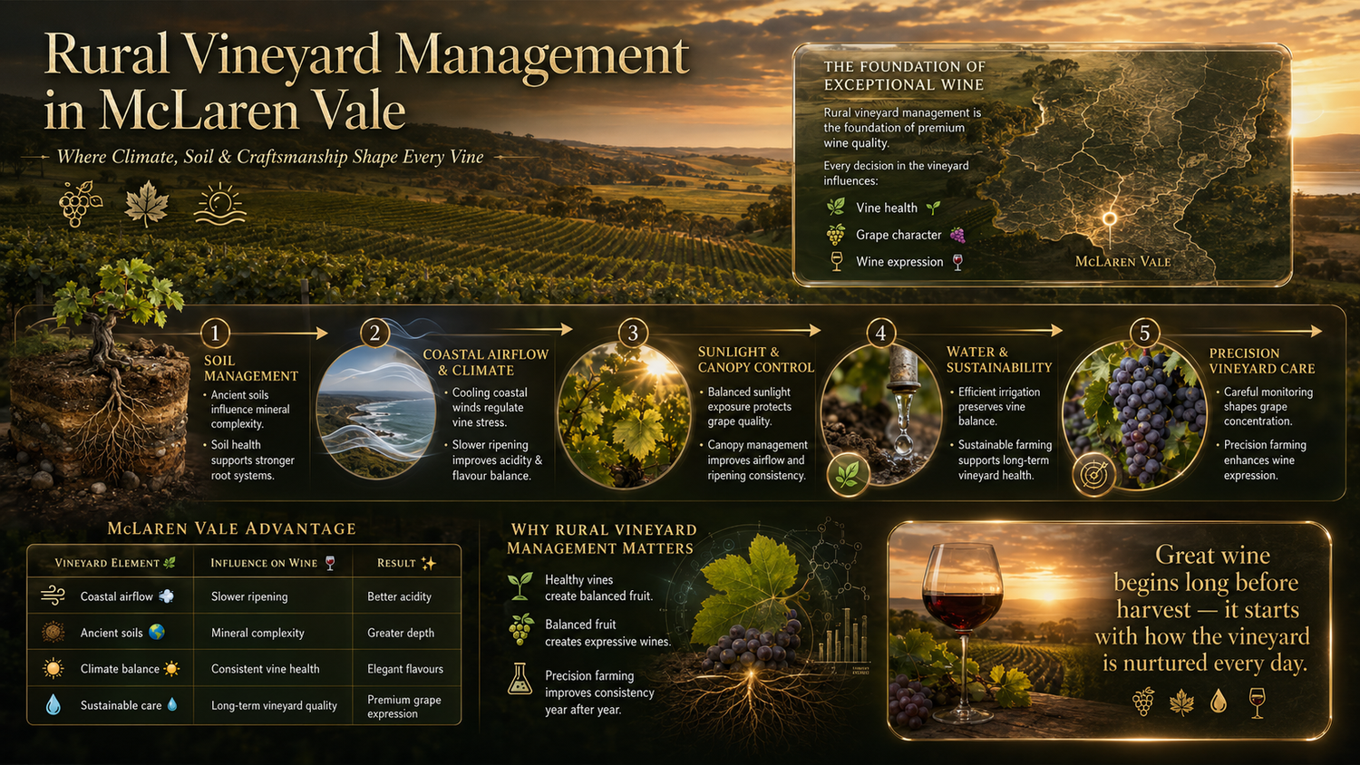 Vineyard management in McLaren Vale- curtis Family Vineyard