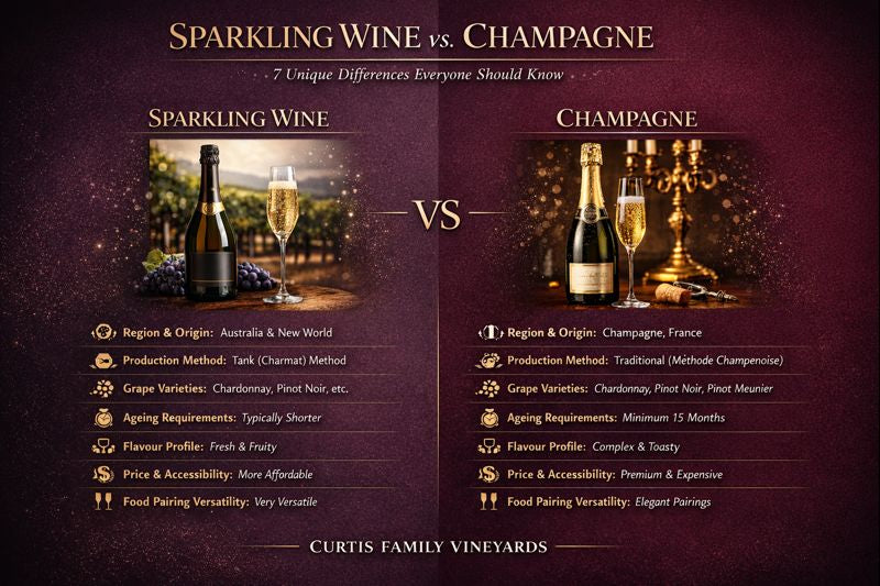 Sparkling Wine Vs Champagne 7 Unique Differences - Curtis Family Vineyards