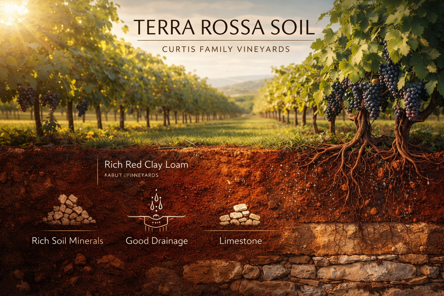 Terra Rossa Soil - Curtis family Vineyards