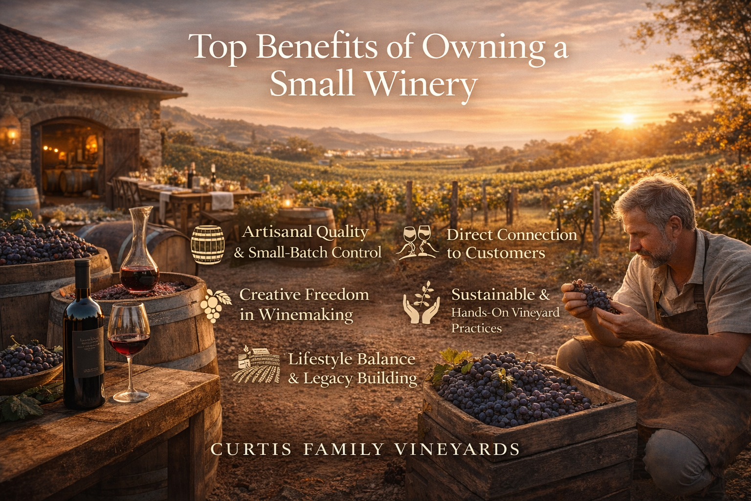 Top Benefits of Owning a Small Winery - Curtis Family Vineyards