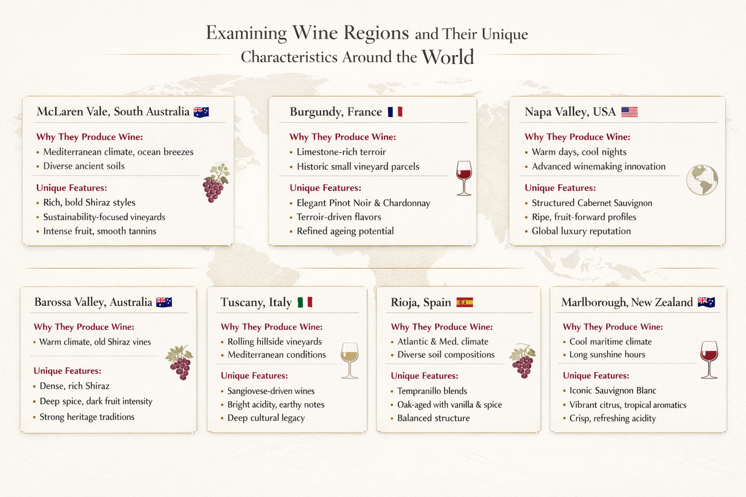 Unique Wine Regions guide From Curtis Family Vineyards 